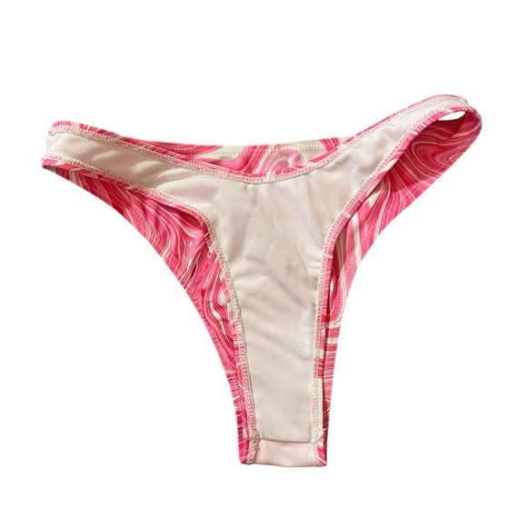 Vibrant Pink Swirl Bikini Bottom & Skirt - Picture 6 of 15